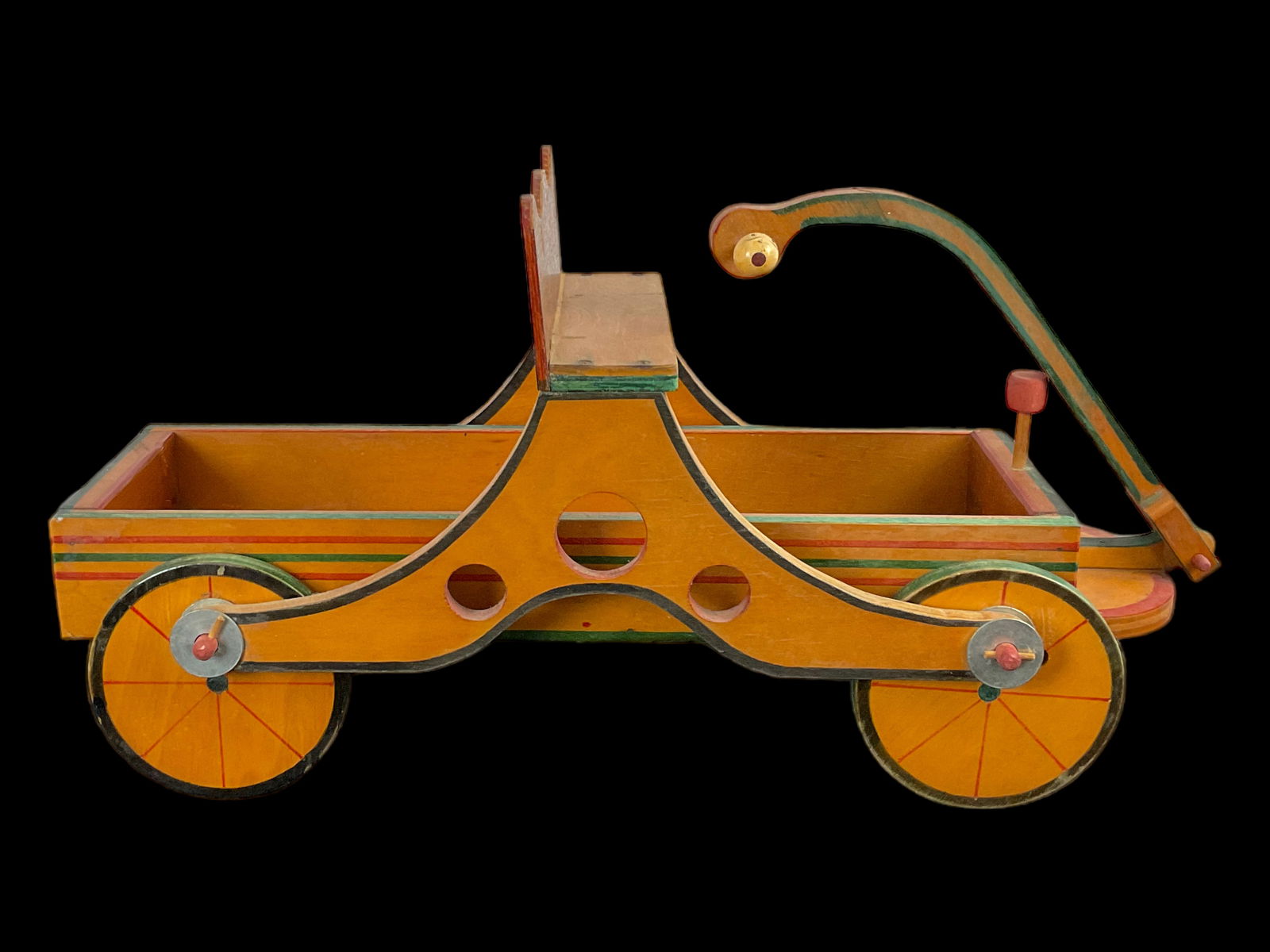 Vintage Handmade Toy Wagon For Dolls (1 of 8)