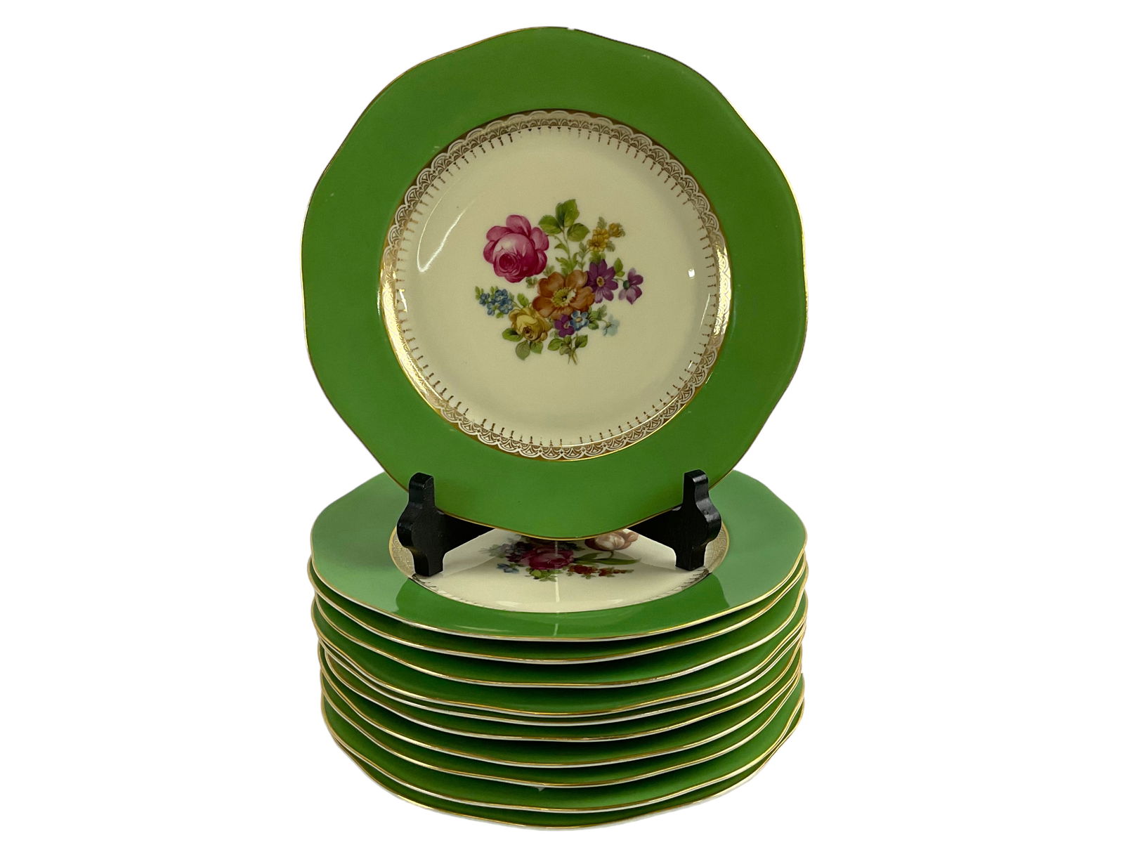 Set of 11 Pirkenhammer "Baronet" Luncheon Plates (1 of 4)