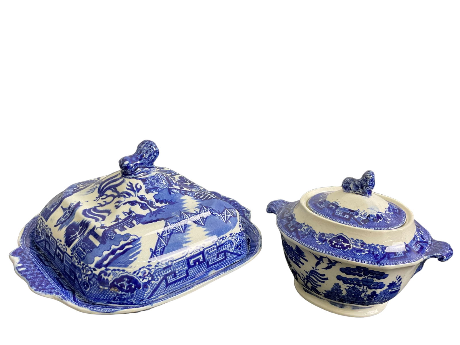 2 E.B. & JEL Blue Willow Serving Dishes (1 of 10)