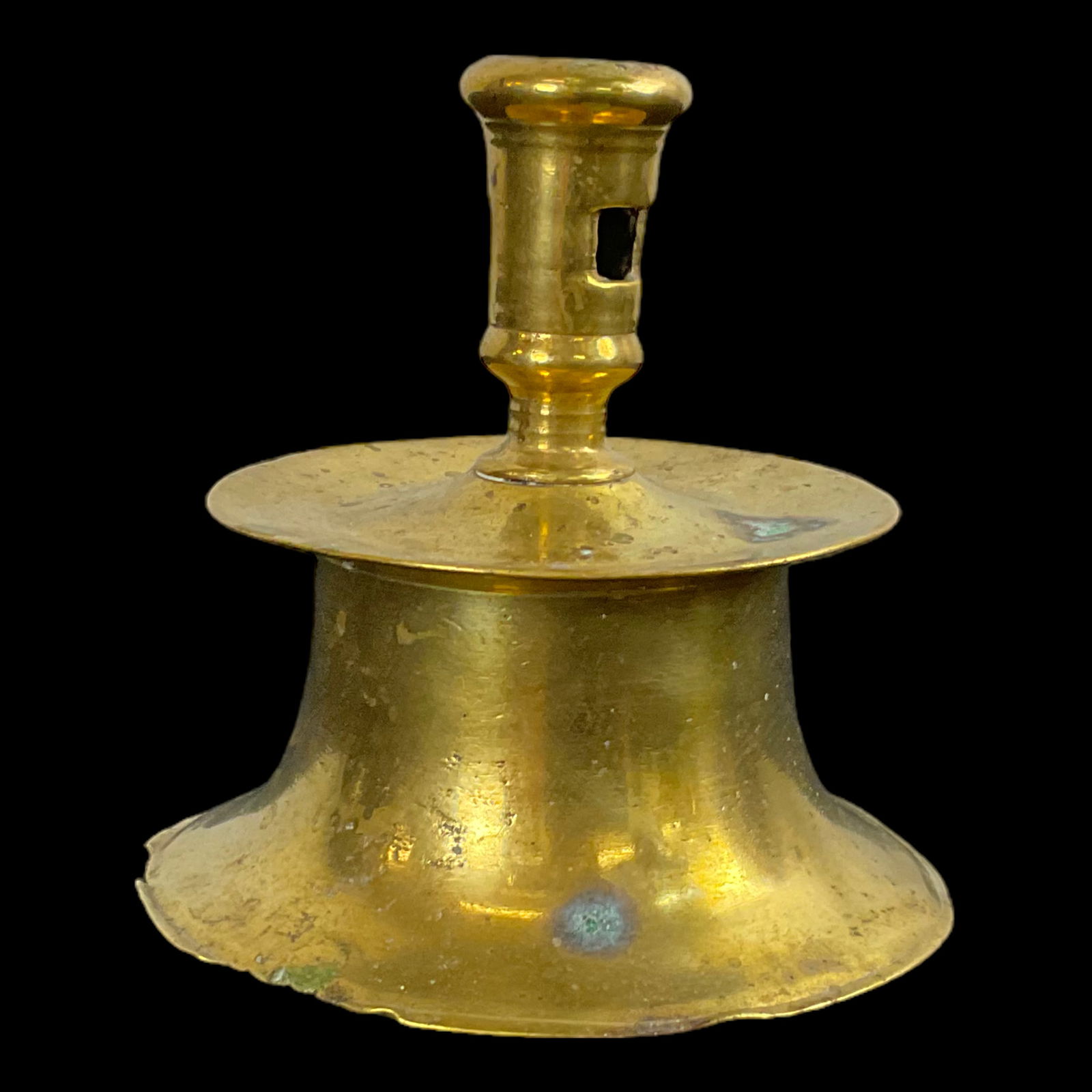 Antique Brass Capstan Candle Holder (1 of 5)