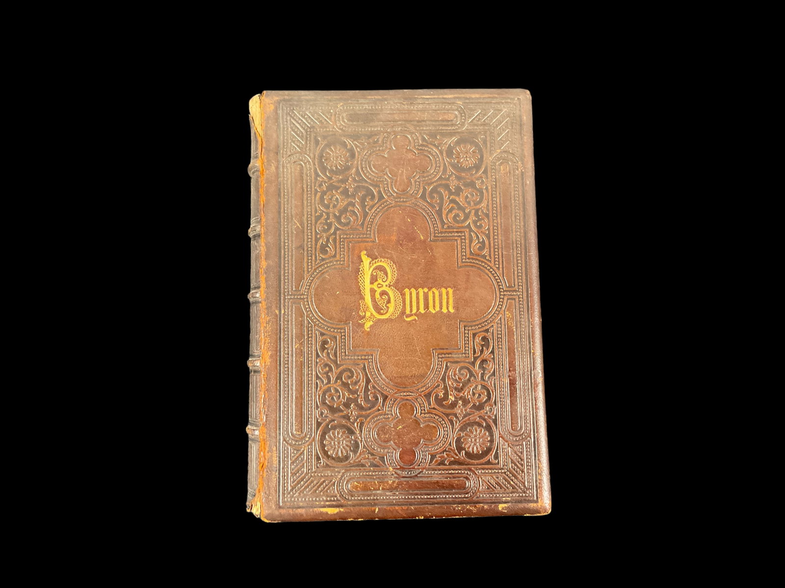 The Poetical Works of Lord Byron, 1853: The Poetical Works of Lord Byron, 1853, Complete in One Volume, Illustrated with Elegant Steel Engravings with protective tissue, published by D. Appleton & Company, Gilt gold ends, decorative end