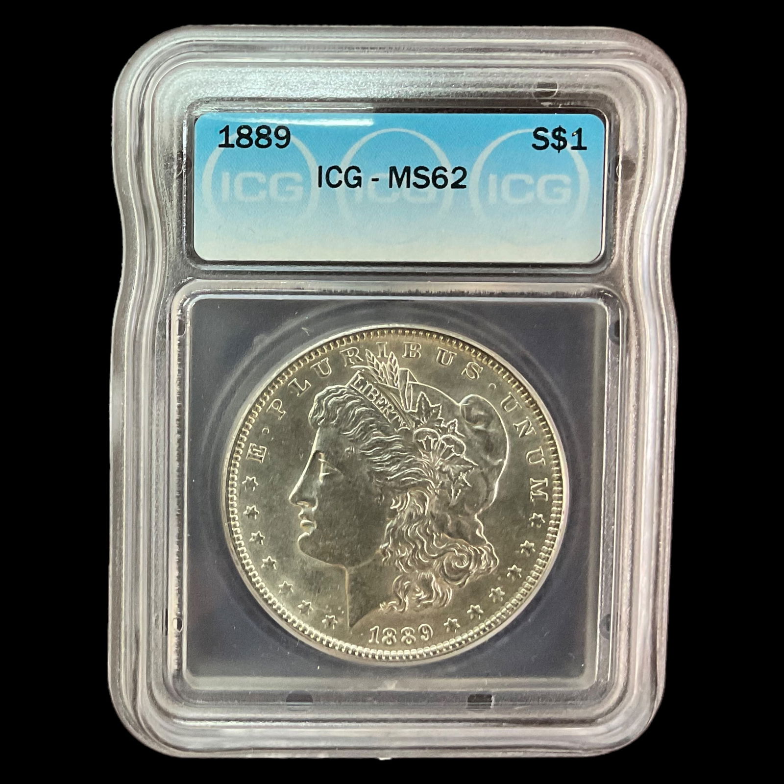 1889 Morgan Silver Dollar ICG Graded MS62 (1 of 4)