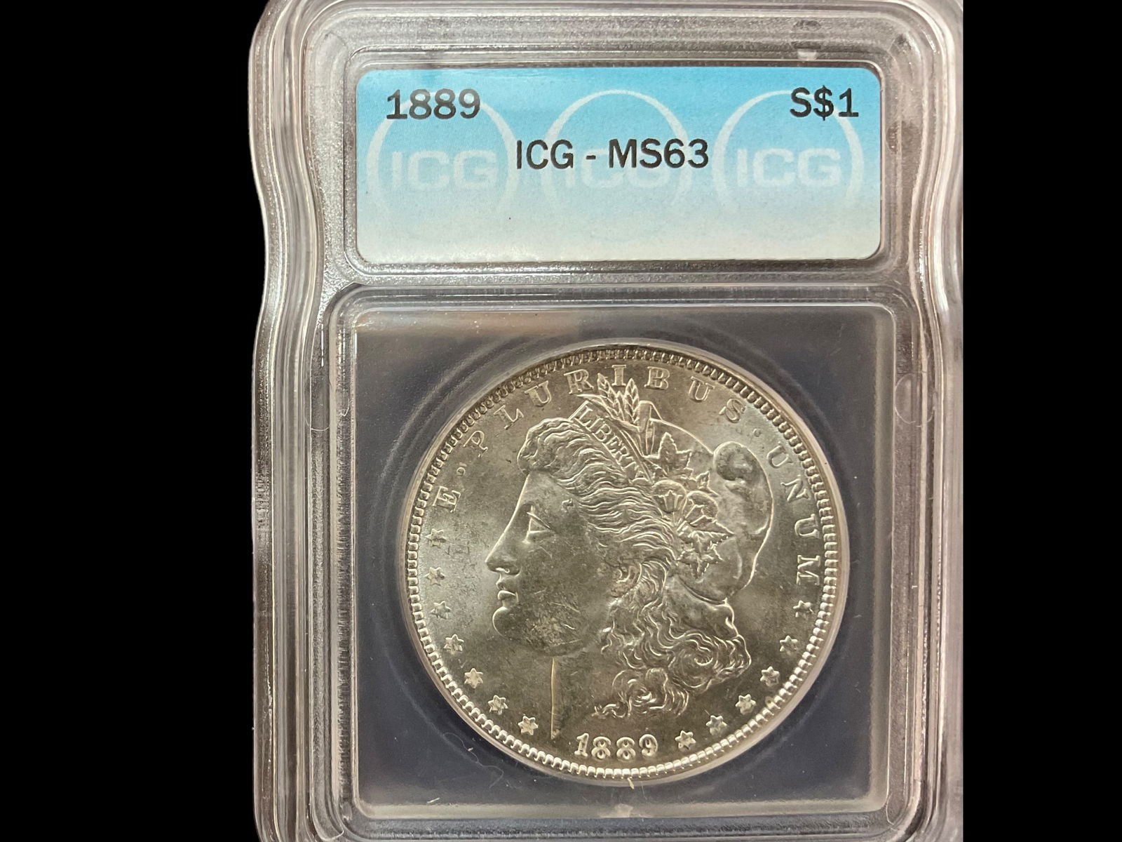 1889 Morgan Silver Dollar ICG Graded MS63 (1 of 4)