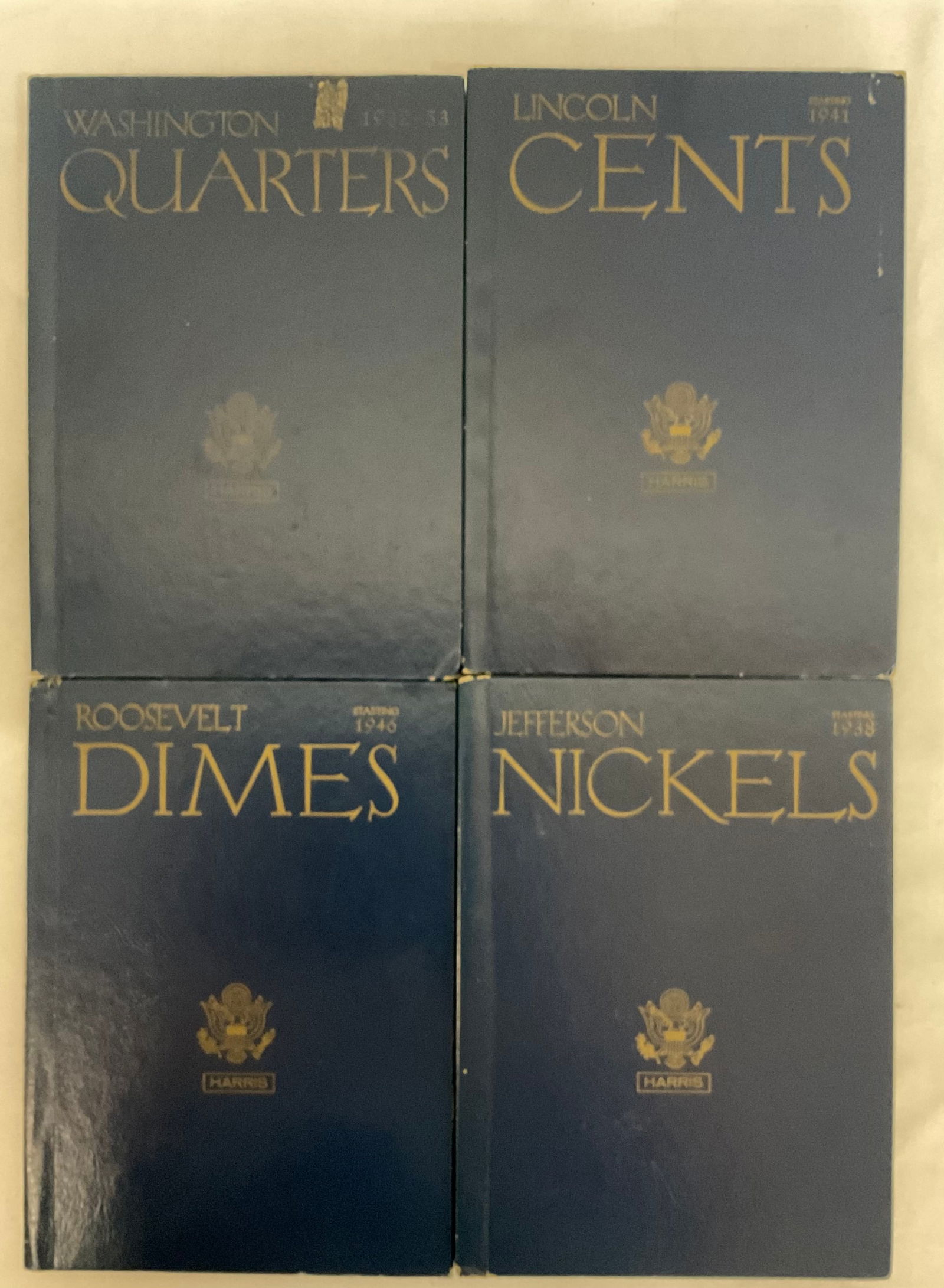 Group of 4 Coin Binders Washington Silver Quarters, Roosevelt Silver Dimes, Jefferson Nickels and (1 of 20)
