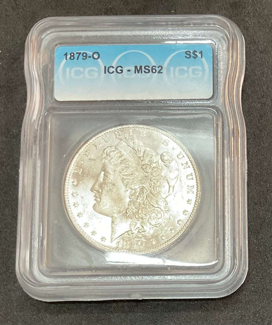 1879 O Morgan Silver Dollar ICG Graded MS62 (1 of 3)