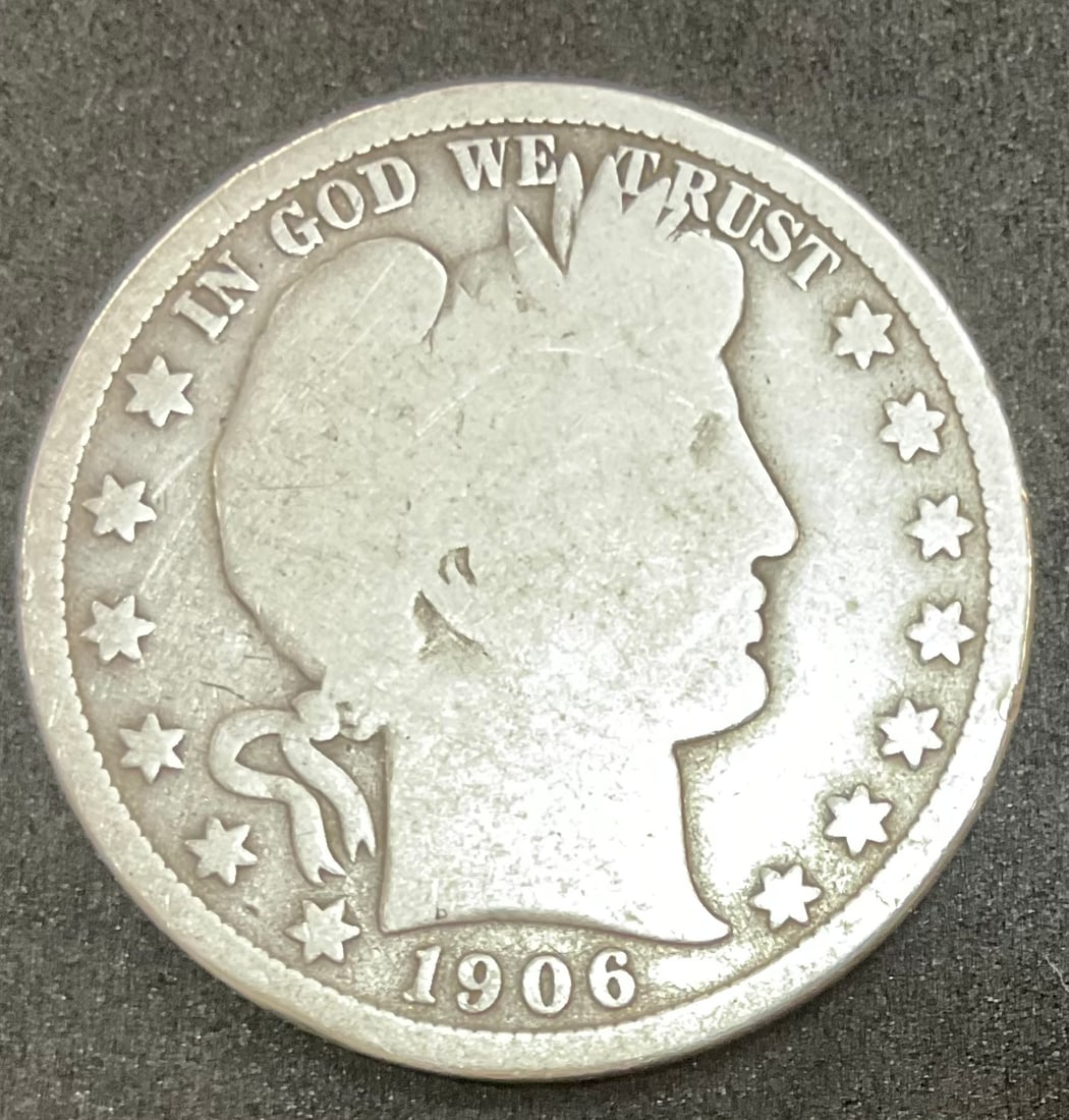 1906 O Barber Silver Half Dollar (1 of 2)