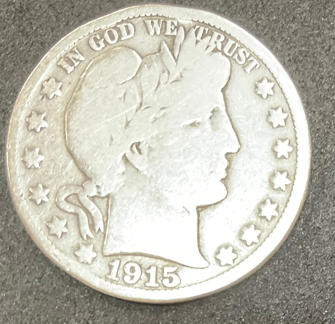 1915 S Barber Silver Half Dollar (1 of 2)