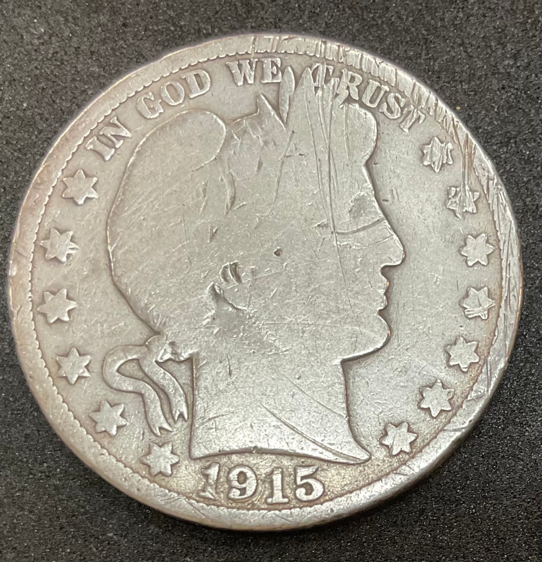 1915 S Barber Silver Half Dollar (1 of 2)