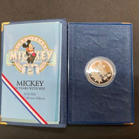 60 Years With You Mickey Collectors Edition Coin and Magician Mickey Coin