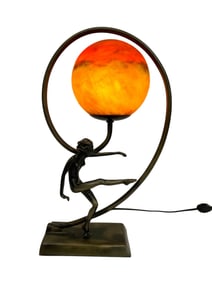Art Nouveau Dancer Table Lamp