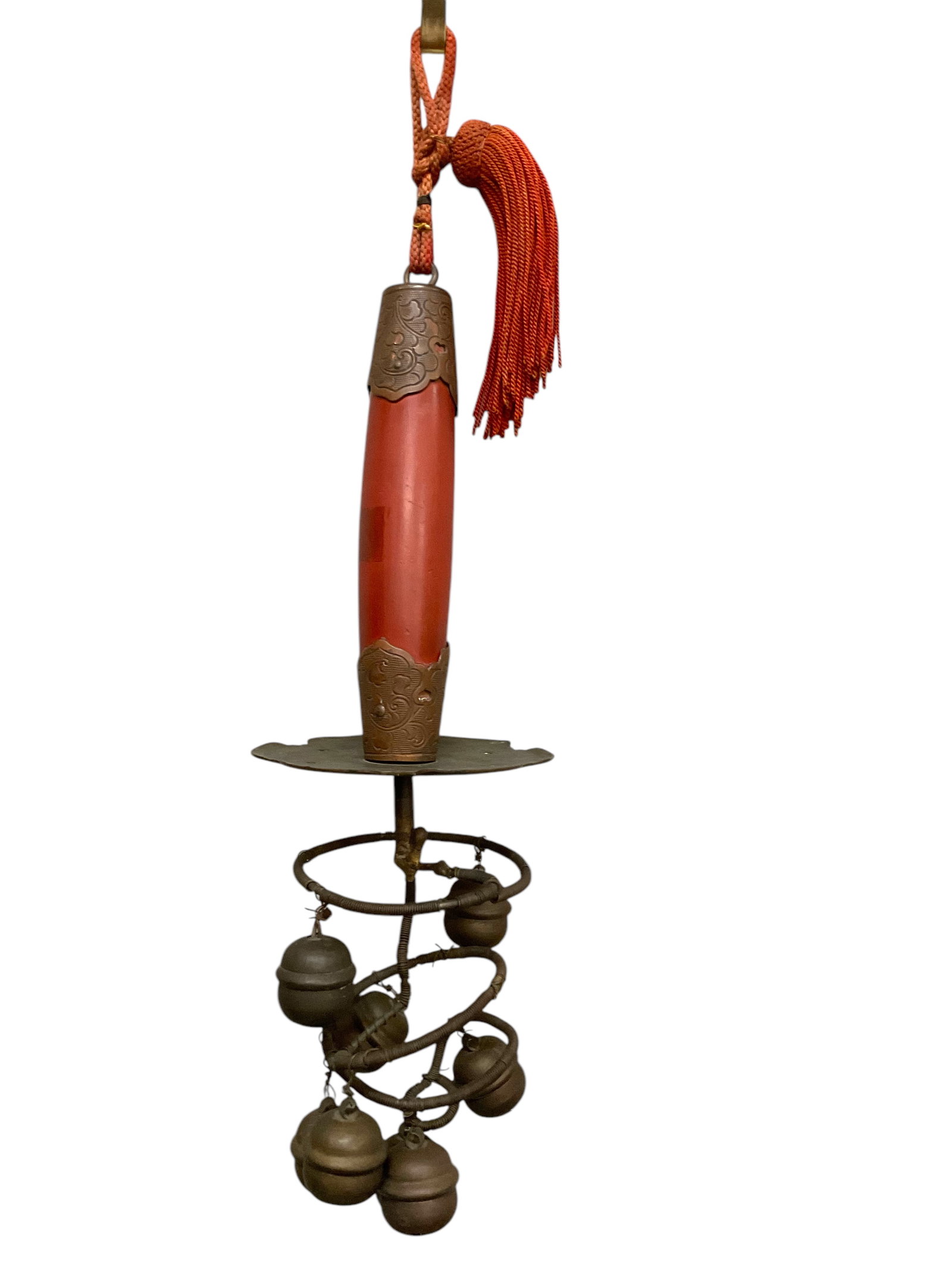 Japanese Kagura Miko Suzu Bell: Japanese Kagura Miko Suzu Bell, The Suzu bell is used by shrine maidens (Miko) during the Shinto ritual of sacred music and dance (Kagura), Suzu refers to the small bells, There are three tiers of bel