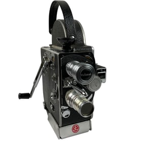Paillard Bolex Model #8 Movie Camera with Accessories