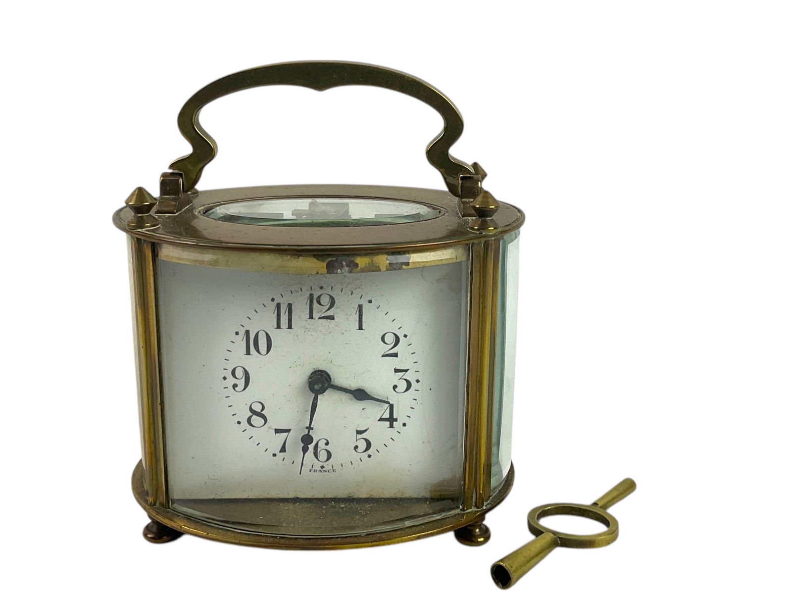 Duverdrey & Bloquel France Brass and Glass Carriage Clock 11 Jewels (1 of 9)