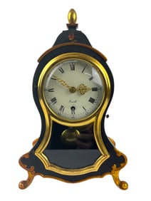 Zenith Wood Mantel Clock Swiss Fabrication