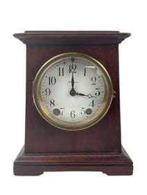 Seth Thomas Small Brown Mantle Clock