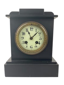 Japy Freres Cast Iron Mantle Clock