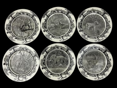 Set of 6 Wedgwood Kruger National Park Animal Plates