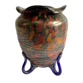 Fenton Mosaic Art Glass Vase, Circa 1925