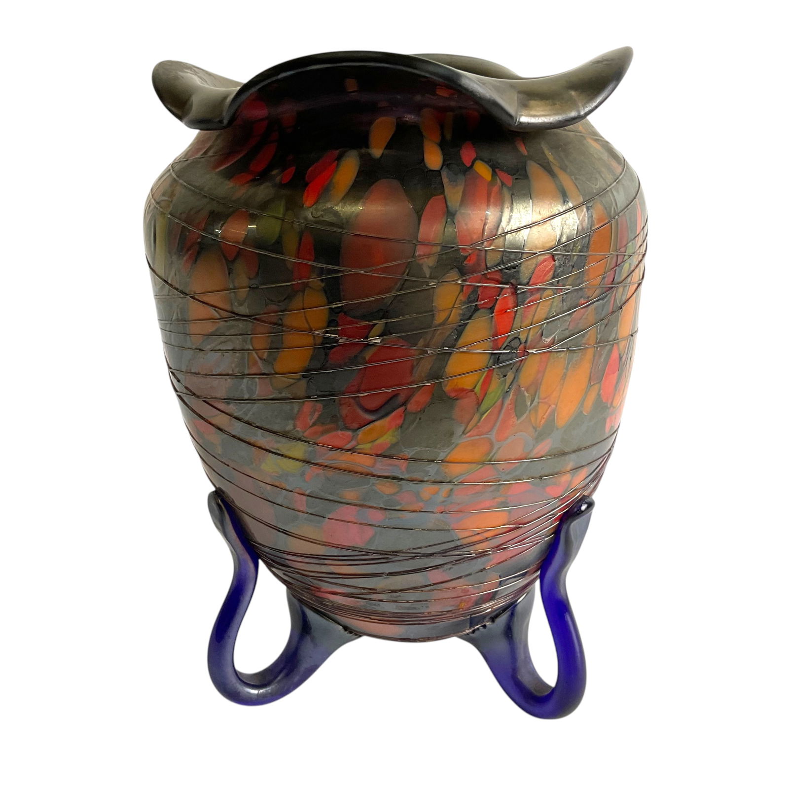 Fenton Mosaic Art Glass Vase, Circa 1925 (1 of 9)