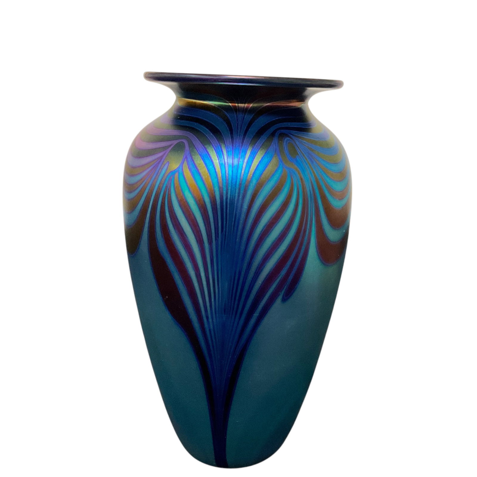 Contemporary Art Glass Vase by Robert Eickholt, Signed (1 of 6)