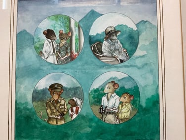 Susan Herbert (1945-2014) Original Watercolor, 1985, Signed