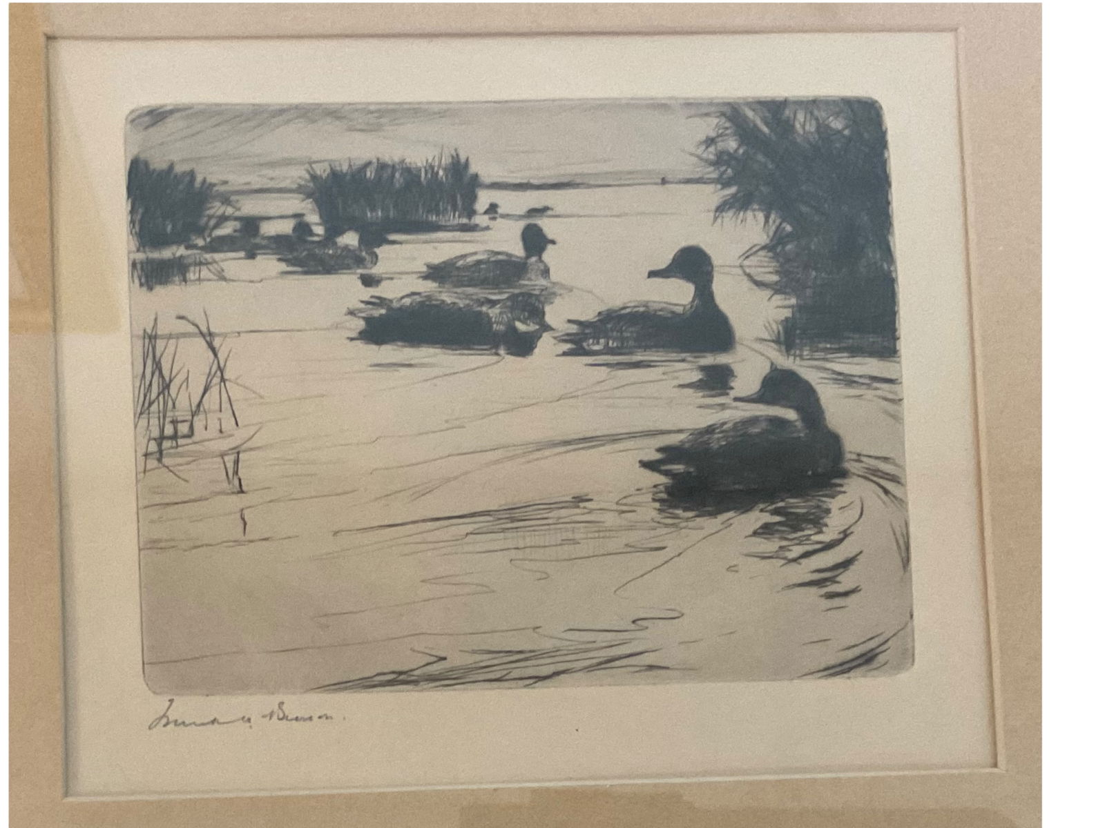 Frank Weston Benson 1862-1951 Signed Original Etching (1 of 6)
