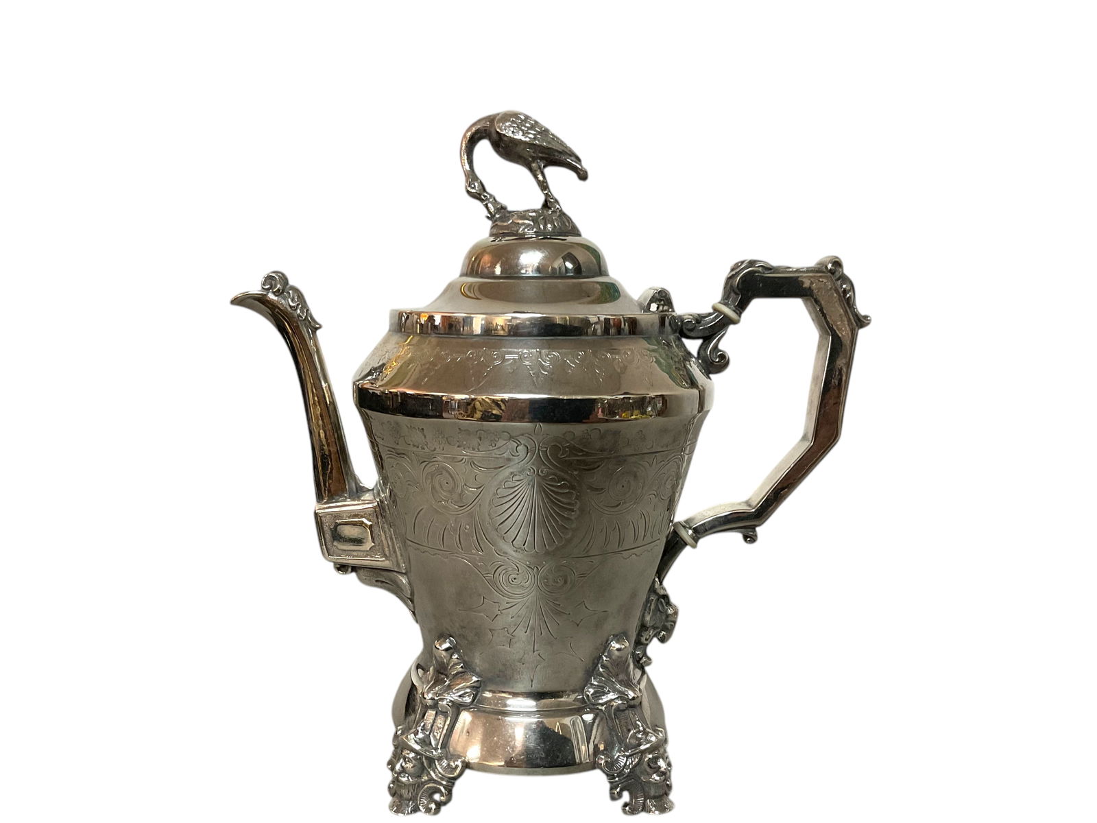 Antique Silver Plate Teapot by Webster Mfg (1 of 7)