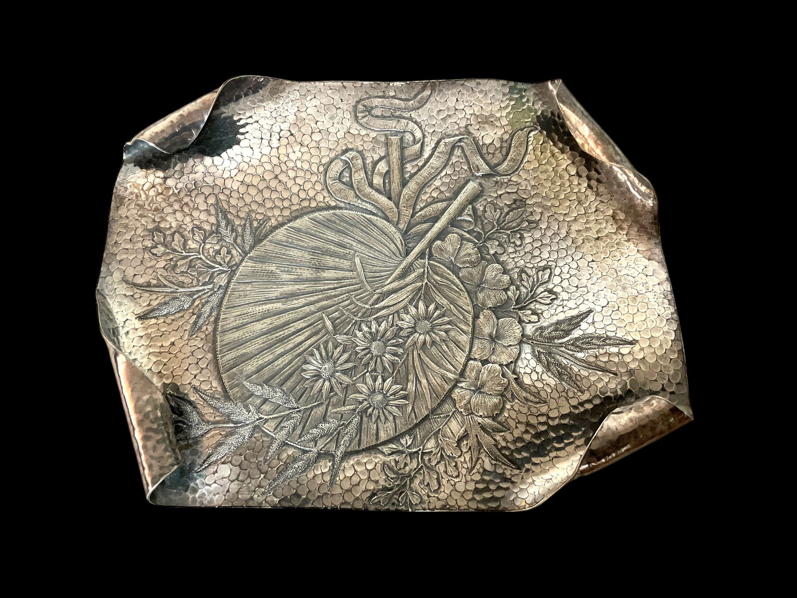 James W. Tufts Silver Plate Tray (1 of 5)