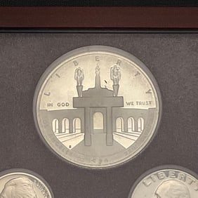US Mint 1984 Prestige Silver Proof Set with Olympic Dollar