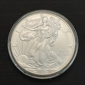 2018 American Silver Eagle .999 Fine Silver Dollar Coin