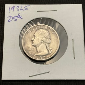 1932 S Washington Silver Quarter