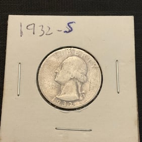 1932 S Washington Silver Quarter
