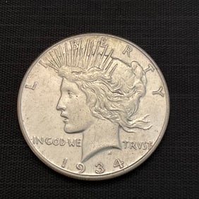 1934 Peace Silver Dollar