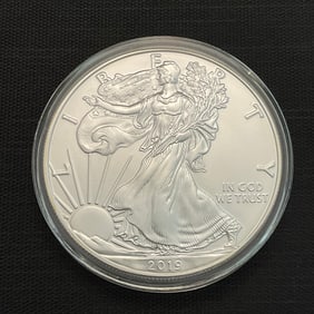 2019 American Silver Eagle .999 Fine Silver Dollar Coin