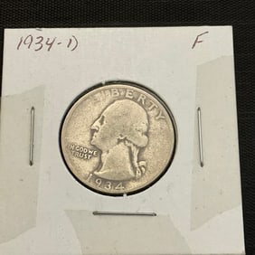 1934 D Washington Silver Quarter