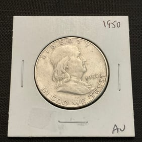 1950 Franklin Silver Half Dollar