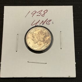 1938 Mercury Silver Dime