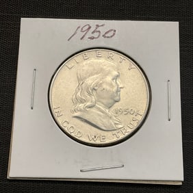 1950 Franklin Silver Half Dollar
