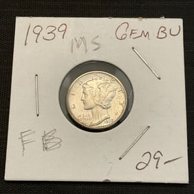 1939 Mercury Silver Dime