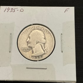 1935 D Washington Silver Quarter