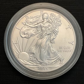 2015 W American Eagle One Ounce Uncirculated Silver Coin