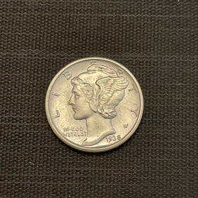 1938 D Mercury Silver Dime