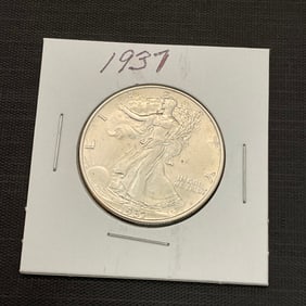 1937 Walking Liberty Silver Half Dollar