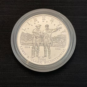 2004 Lewis and Clark Bicentennial Proof Silver Dollar