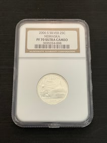 2006 S Silver Nebraska State Quarter NGC PF70 Ultra Cameo
