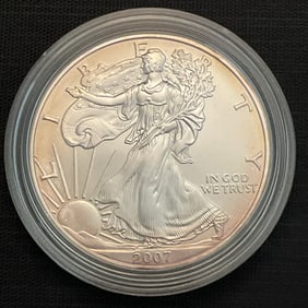 2007 W American Eagle One Ounce Silver Uncirculated Coin