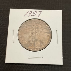 1937 Walking Liberty Silver Half Dollar