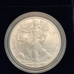 2006 W American Eagle One Ounce Silver Uncirculated Coin