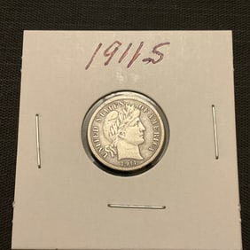 1911 S Barber Silver Dime
