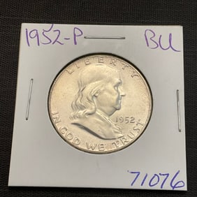 1952 Franklin Silver Half Dollar